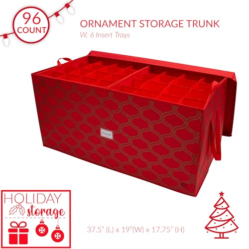 Simplify 96 Ornament Storage Box | Dimensions: 37.5"x 19"x - Image 5