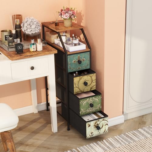 Tohomeor Narrow Dresser Tall Skinny Storage Tower Vertical Slim - Image 5