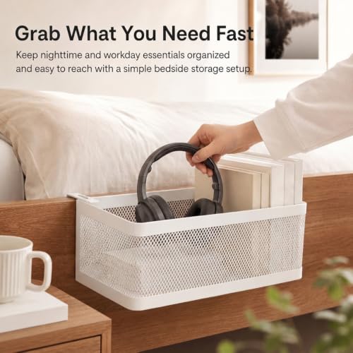 Bedside Caddy Shelf for Bed & Bunk Bed, Bedside Hanging - Image 8