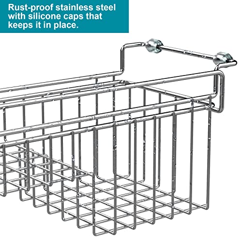 Over the Sink Caddy, Expandable Stainless Steel Sponge Holder - Image 7
