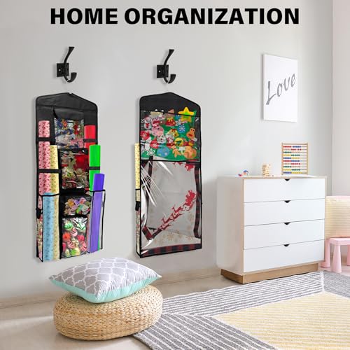 Black Wrapping Paper Organizer Storage Double-Sided - Image 8