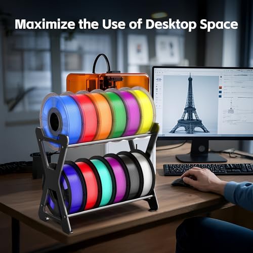 3D Filament Storage Rack, Desktop 3D Printer Filament Organizer - Image 7