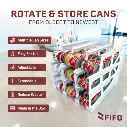 FIFO Pantry Storage Organizer Dispenser Rack for Canned - Image 3