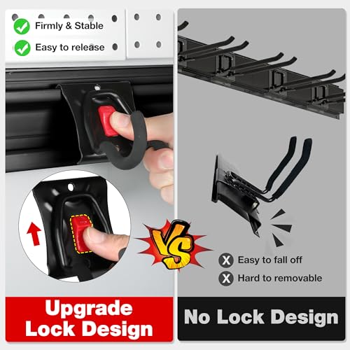 WORKPRO 64" Garage Tool Organizer Wall Mount with 8 | Garage Storage - Image 6