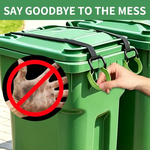 Trash Can Lid Lock with Metal Double Claw Hook Bear Raccoon Proof - Image 5