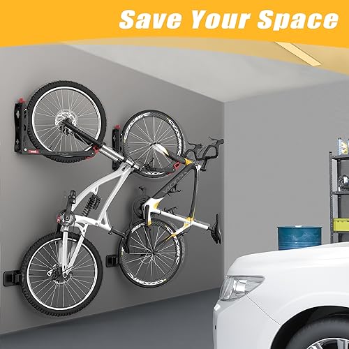 TORACK BIKEPAL No Lifting Swivel Bike Racks, Wall Mounted Bike - Image 4