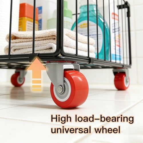 2Pack, Under Sink Organizer,Cabinet Organizers and Storage, Metal Storage Basket,Large capacity, Can Hold 40-70 Liters, Easily Push And Pull, Convenient For Cleaning Under Sink