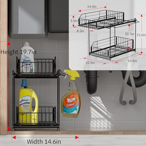 SUEH DESIGN Under Sink Organizers and Storage 2 Pack | All Products - Image 3