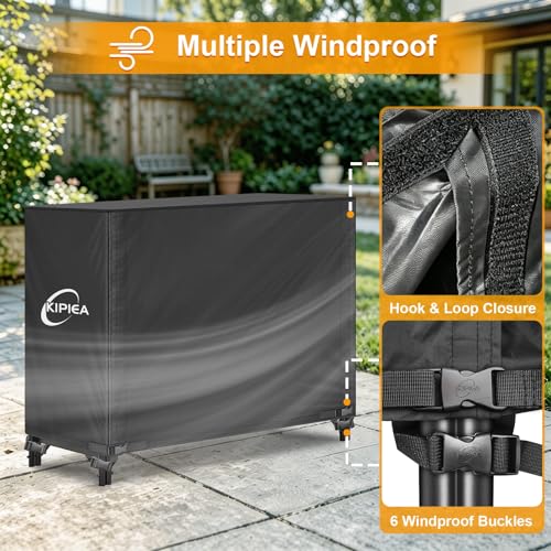 4FT Waterproof Firewood Storage Log Rack Cover, Heavy Duty - Image 5