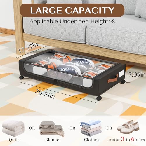 Under Bed Storage with Wheels, UnderBed Storage Containers - Image 3