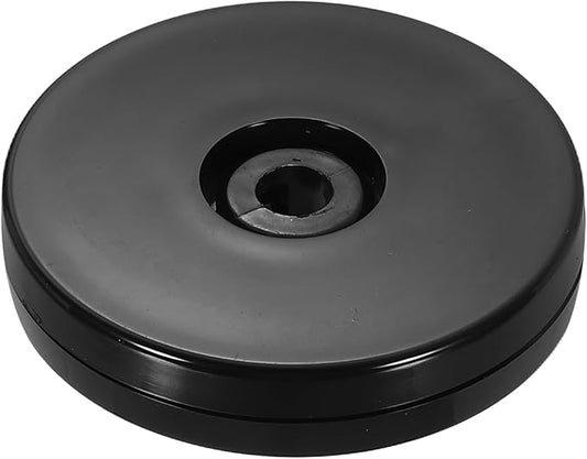 uxcell 1Pack Acrylic Lazy Susan Turntable, 2.5" Spinner Lazy Susan Turntable Organizer, Acrylic Ball Bearing Rotating Tray for Pantry Spice Rack Decorating, Black