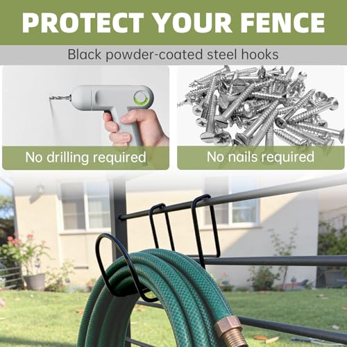 Garden Hose Holder - Heavy Duty Hose Hanger Wall Mounted - Image 7
