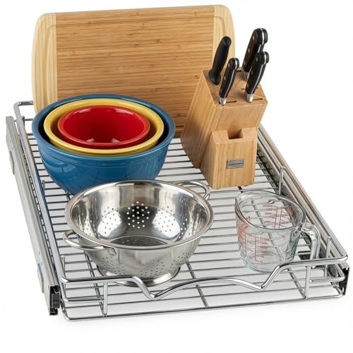 HOLDN’ STORAGE Heavy-Duty Pull Out Cabinet Organizer, 14”W x 21”D - Image 2