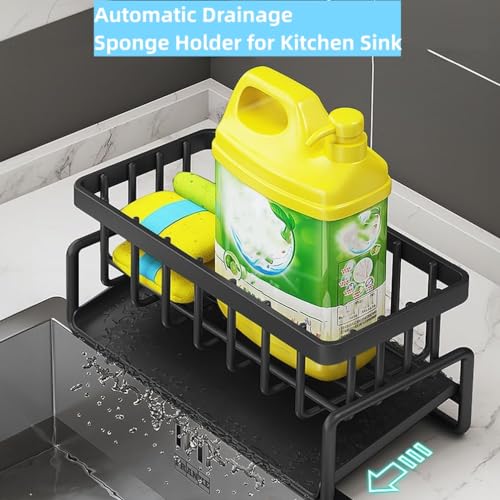 Sponge Holder for Kitchen Sink, Kitchen Sink Caddy Rustproof 304 - Image 6