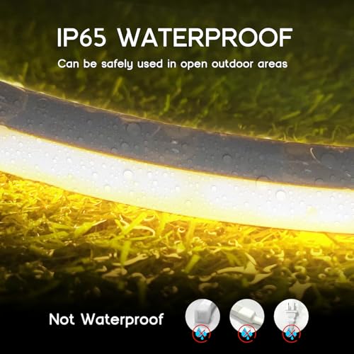LED Strip Lights Warm White 3000K,32.8ft 110-120V Neon Rope - Image 5