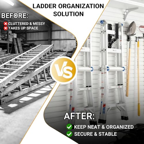 Foldable Trailer Ladder Rack, Heavy Duty Side Mount Carrier - Image 7