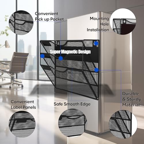 3-Tier Magnetic File Holder, No Drilling Installation File - Image 5