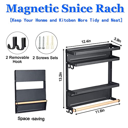 Magnetic Spice Rack for Refrigerator Magnetic Paper Towel - Image 3
