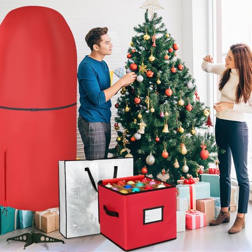 SATINIOR 6 Pcs Christmas Tree Storage Bag Set, Ornament Box - Image 7