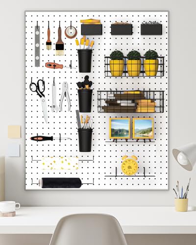 INCLY 30PCS Peg Board Organizer Accessories Kit with Bins - Image 3