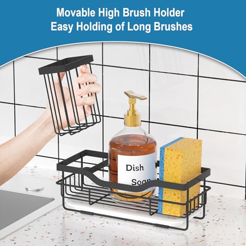 Sponge Holder for Kitchen Caddy Sink Organizer, Multifunctional - Image 4