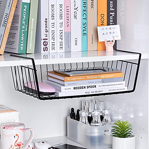 4Pcs Under Shelf Basket Metal Wire Under Cabinet Basket - Image 5