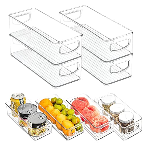 mDesign Plastic Long Stackable Storage Organizer Container - Image 2