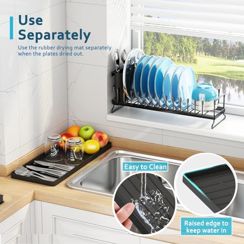 ANTOPY Small Dish Drying Rack - Compact Dish Rack for Kitchen - Image 4