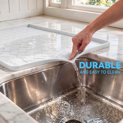 TigeJoy Under Sink Mats for Kitchen Waterproof 34" x 22" - Image 6