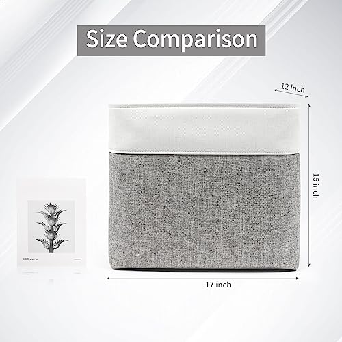 Large Fabric Storage Baskets | 50L Storage Bins | Home Organization - Image 4