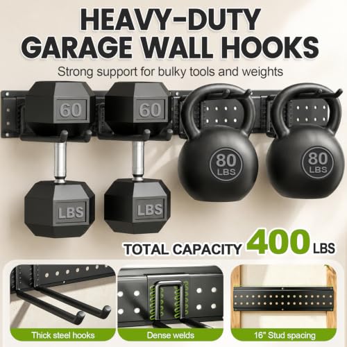 Garage Tool Organizer Wall Mount, 49.5 Inch Heavy Duty - Image 5