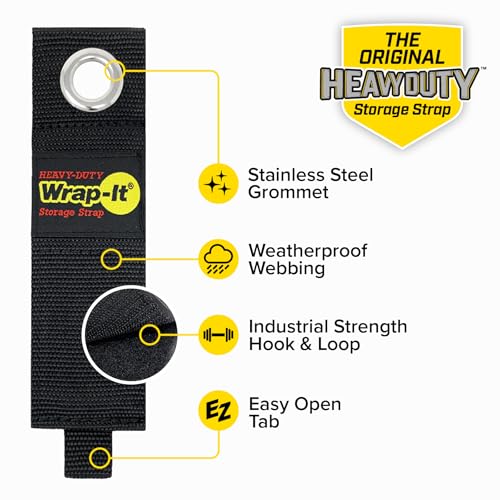Heavy-Duty Wrap-It Storage Straps, 13-inch (6 Pack) - Image 6