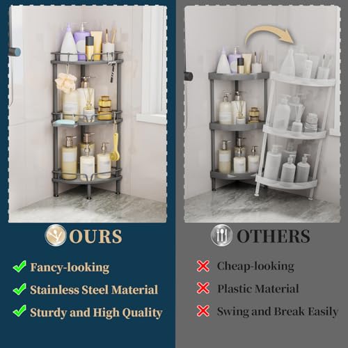 Consumest Corner Shower Caddy Stand - 3 Tier Shower | All Products - Image 4