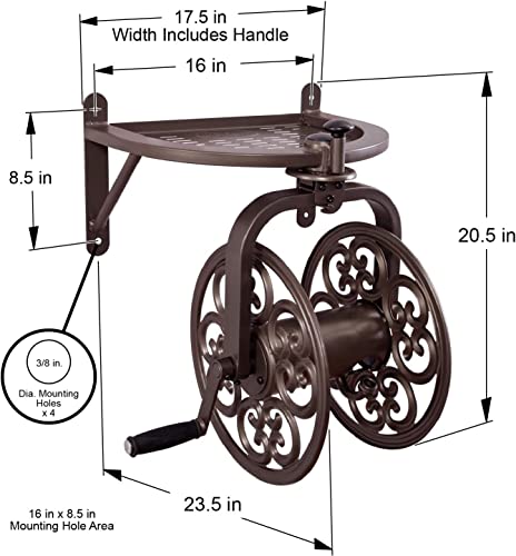 Liberty Garden 710 Navigator Rotating Garden Hose Reel, Holds - Image 3