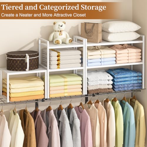2 Pack Expandable Closet Organizers and Storage Shelves - Image 7