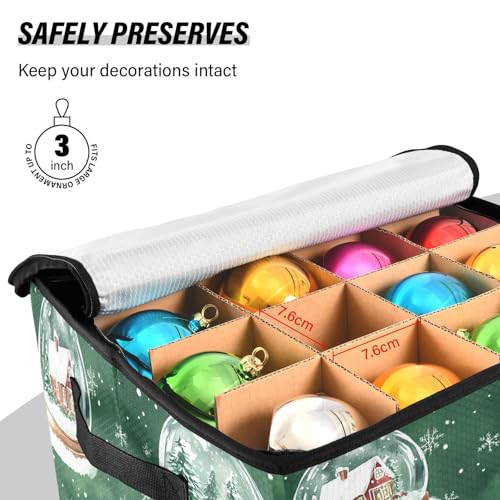 Snow Globe Christmas Ornament Storage Box | Home Organization - Image 6