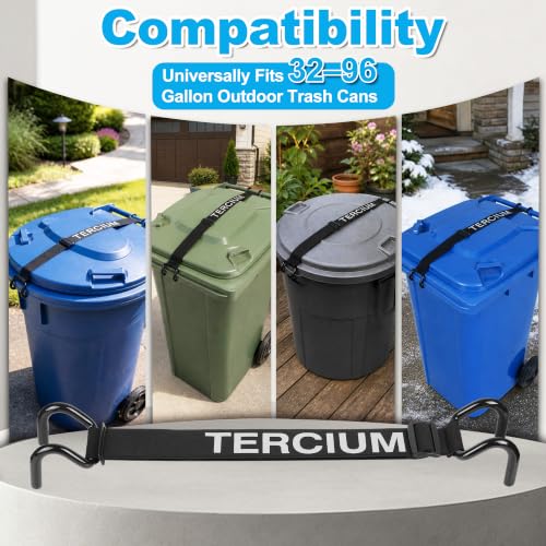 Metal Non-Slip Double Claw Trash Can Lid Lock - Image 5
