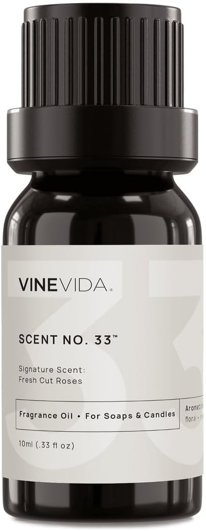 VINEVIDA Scent No.33 - Fragrance Oil for Candle Making & Soap Making - Natural - [0.33oz], Made in USA