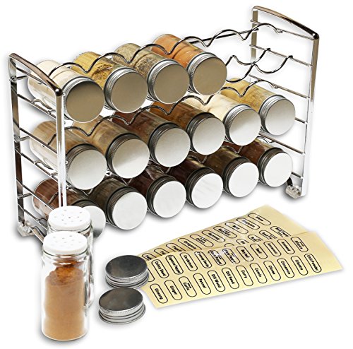 Deco Brothers Spice Rack Stand holder with 18 Bottle | All Products - Image 2