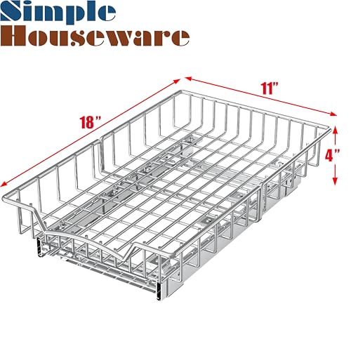 Simple Houseware Under Cabinet Pull Out Sliding Shelf Drawer - Image 3