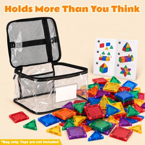 6-Pack Extra Large Clear Toy Storage Bags with Zippers, TPU - Image 4