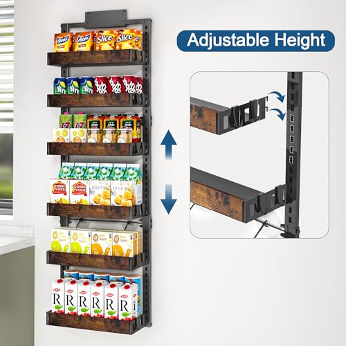 BUKFEN 6-Tier Over the Door Pantry Organizer, Adjust - Image 3