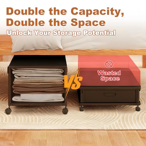 2Pack Under Bed Storage Containers,12 inch Height,31 inch Long - Image 4