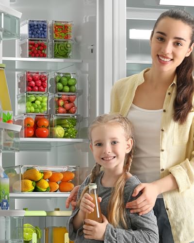 KEMETHY 11 Pack Refrigerator Organizers and Storage, Stackable - Image 8