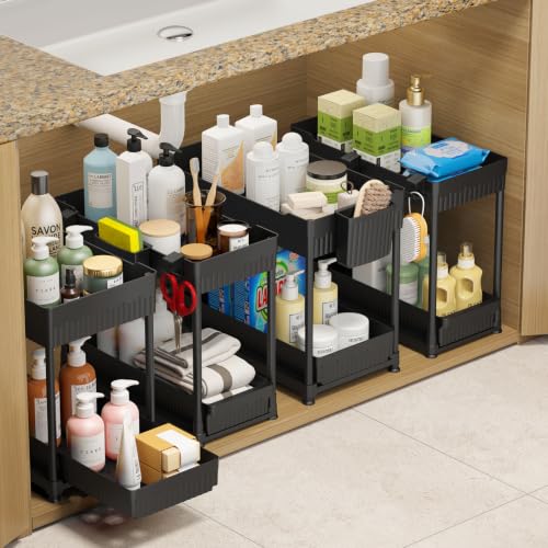 Sevenblue 4-Pack 2-Tier Under Sink Organizer with Pu | All Products - Image 2