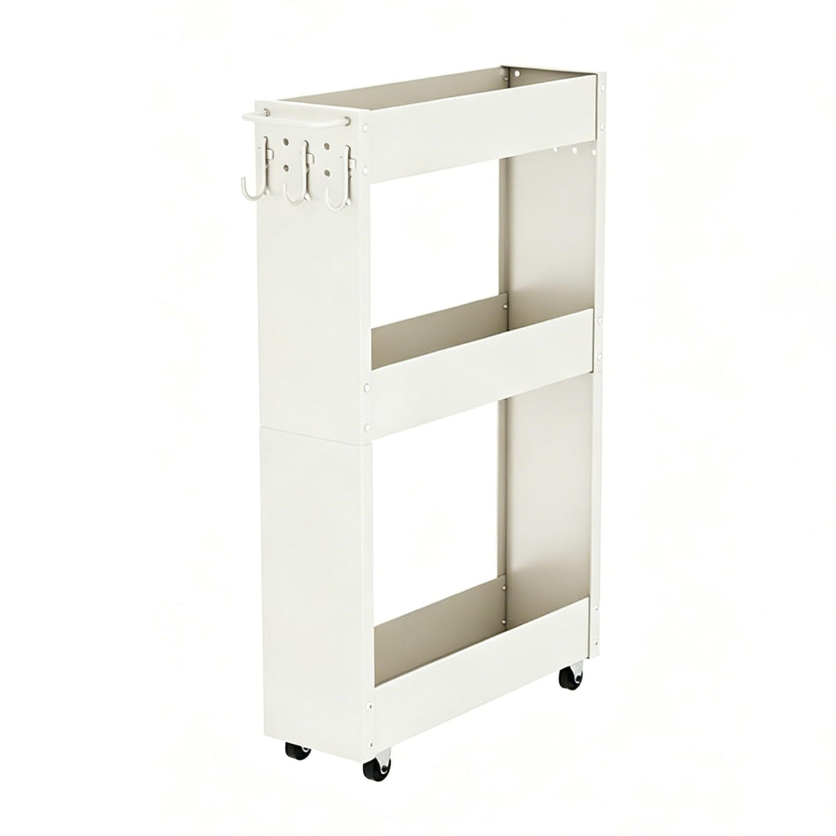 Slim 5.1" Rolling Storage Cart, Narrow Gap Organizer with Wheels - Image 1