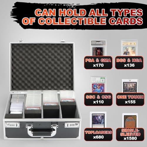 Graded Card Storage Box, Holds 170+ PSA/GMA Slabs or 680+ - Image 5
