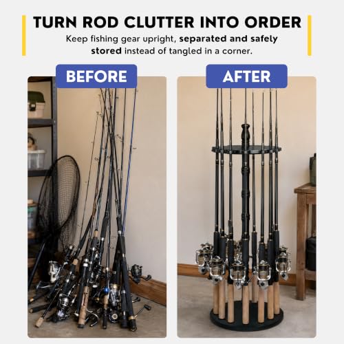 Rush Creek Creations Fishing Rod Holder for 16 Rods, Tackle Box - Image 5