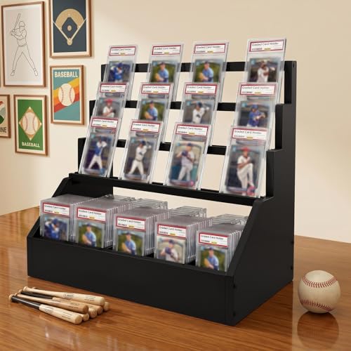 Trading Card Display Stand with 5-Row Storage，3-Tier - Image 8