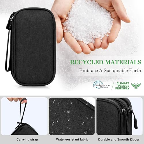 FYY Electronic Organizer, Travel Tech Pouch Bag, Large, Black - Image 5